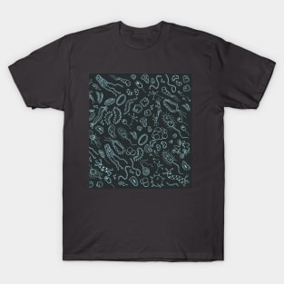 Hand drawn abstract pattern with virus T-Shirt